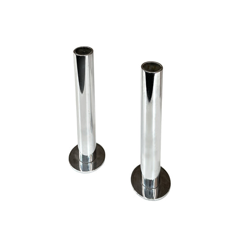 Chrome Candle Holders