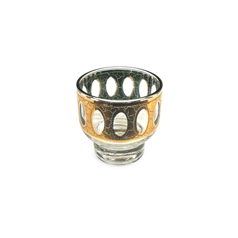 Gold / Green Short Cocktail Glass