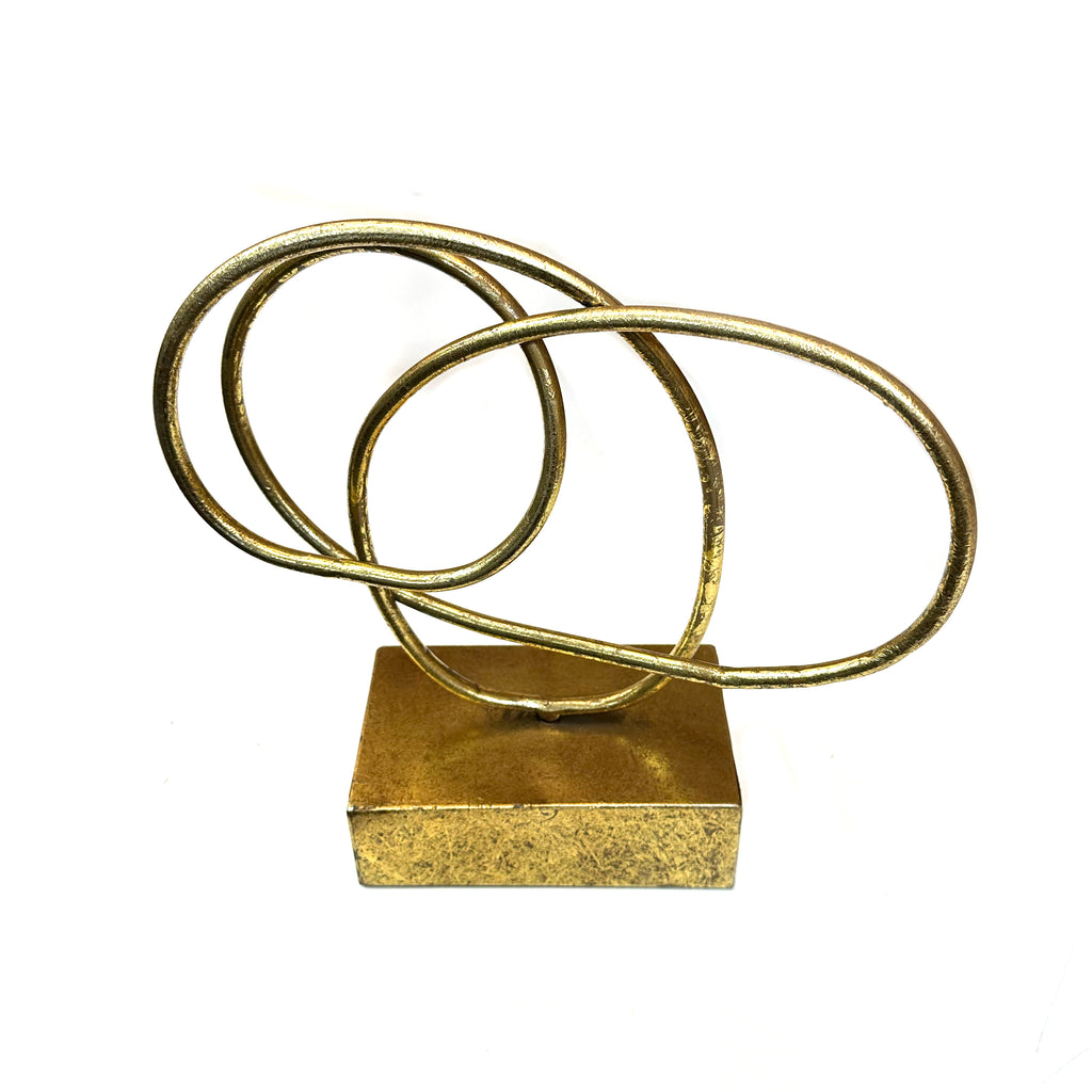 Gold Loop Sculpture