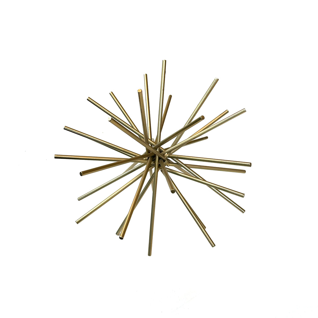 Gold Brass Starburst Table Sculpture