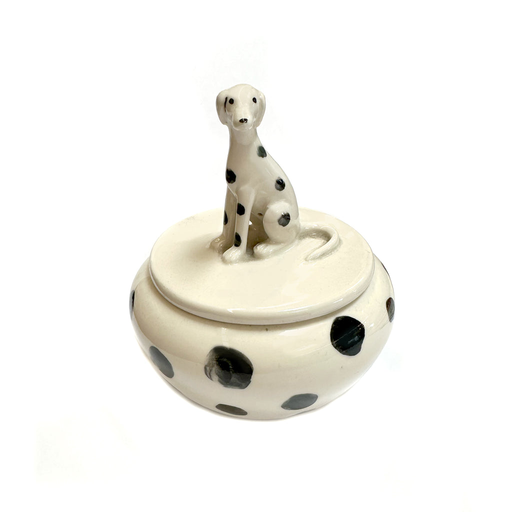 Black & White Ceramic Dalmatian Dish