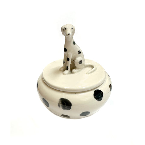 Black & White Ceramic Dalmatian Dish