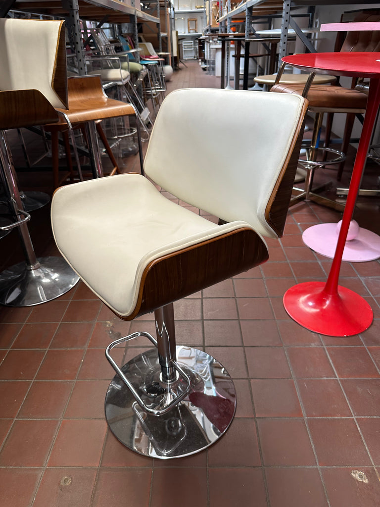 Contemporary Leather Bar Stool