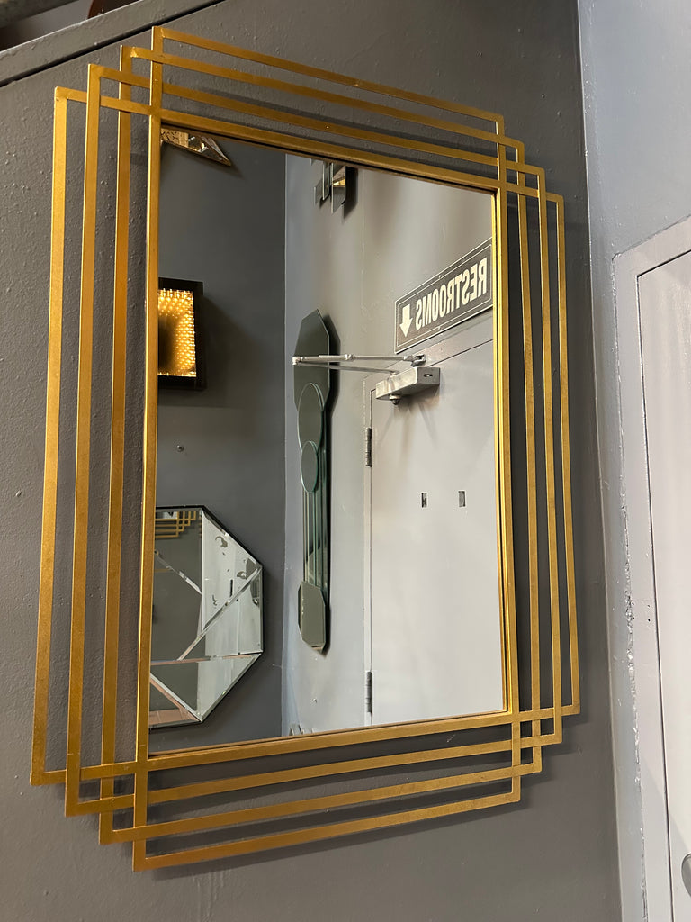 Gold Rectangular Mirror