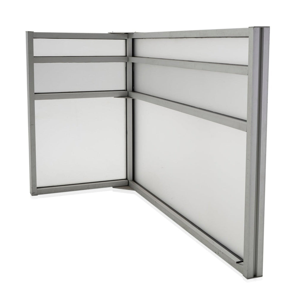 Metal and Glass Cubicle Divider #1