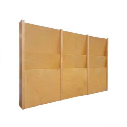 Wooden Wall Pocket Organizer, 3 Pocket