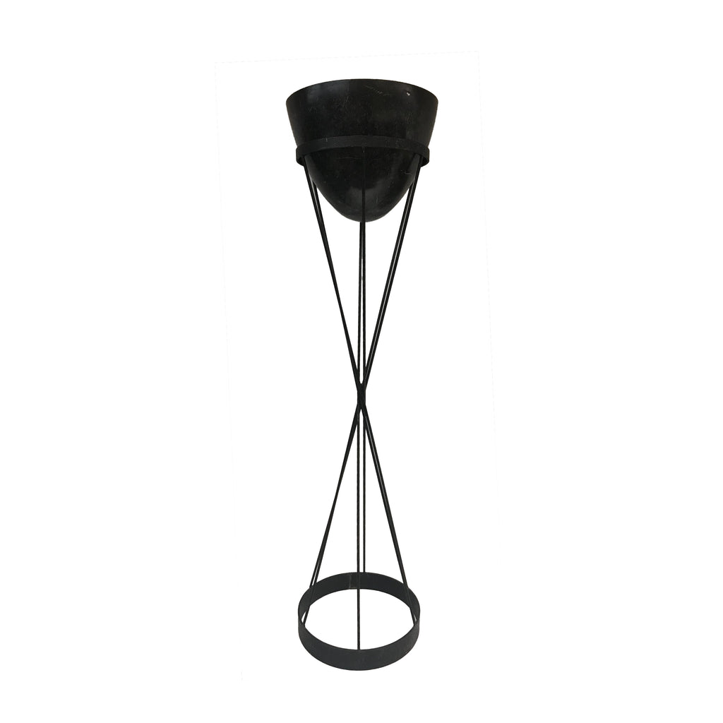 Tall Black Wire Planter Floor Stand