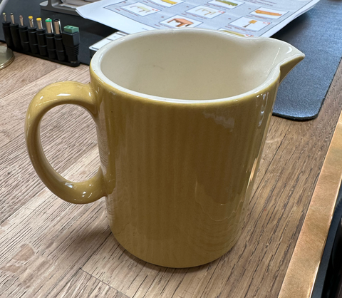Yellow & White Creamer Cup