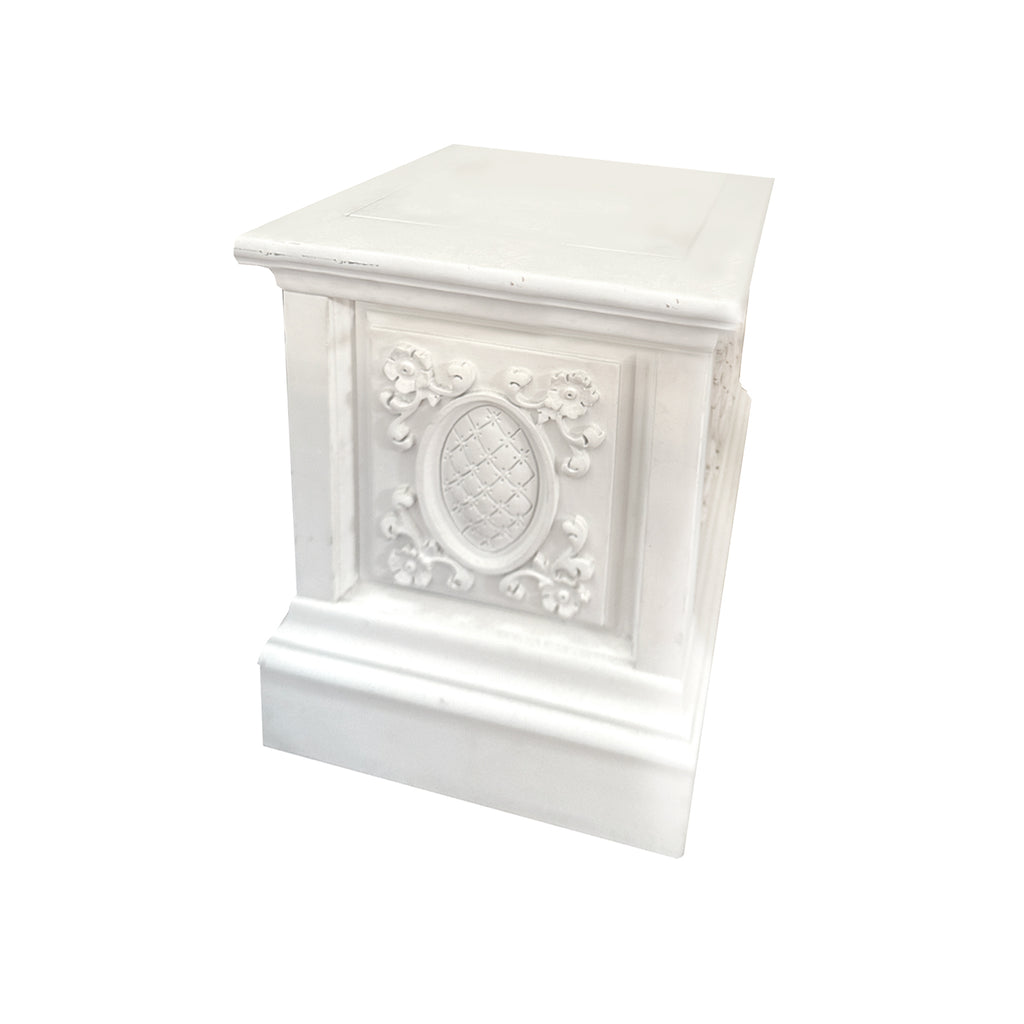 White Roman Column Pedestal