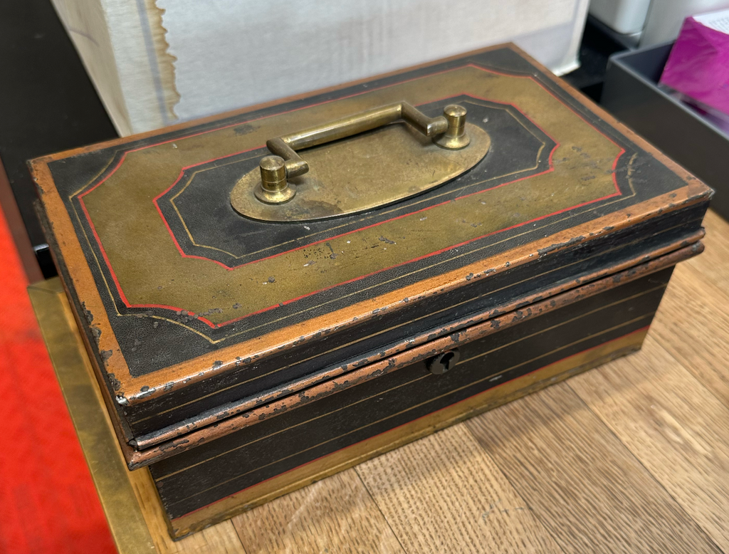 Brass & Black Antique Metal Box