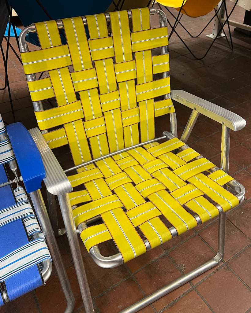 Yellow Folding Lawn Chair