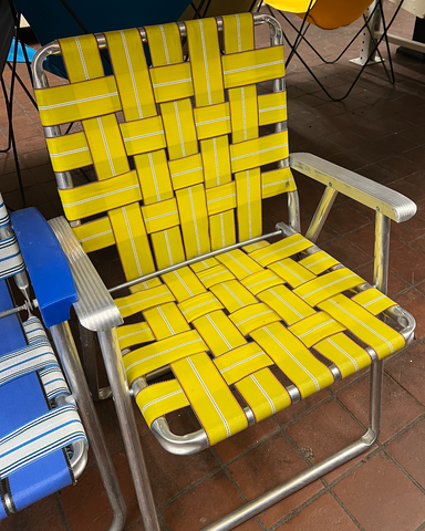 Yellow Folding Lawn Chair