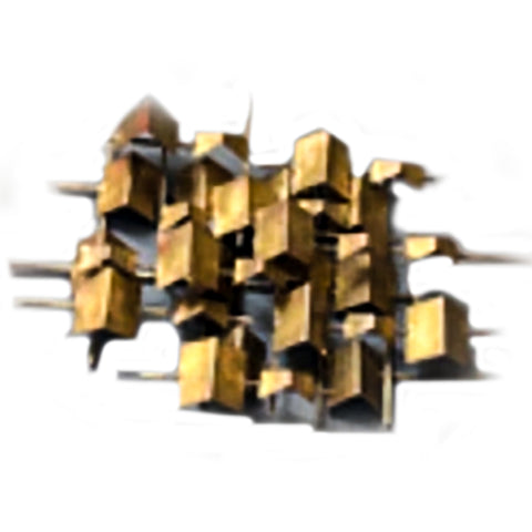 Gold Square Wall Art