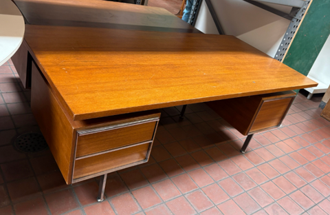 Wood Metal Trim Desk