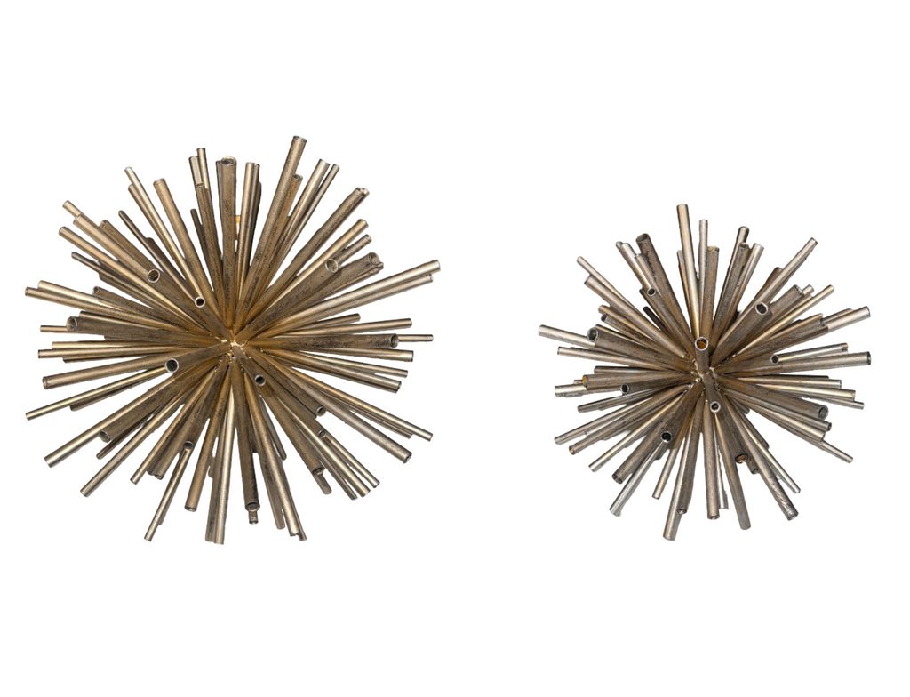 Metal Sea Urchin Sculpture