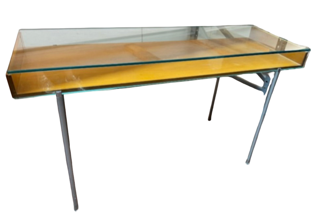 Wood Glass Display Console