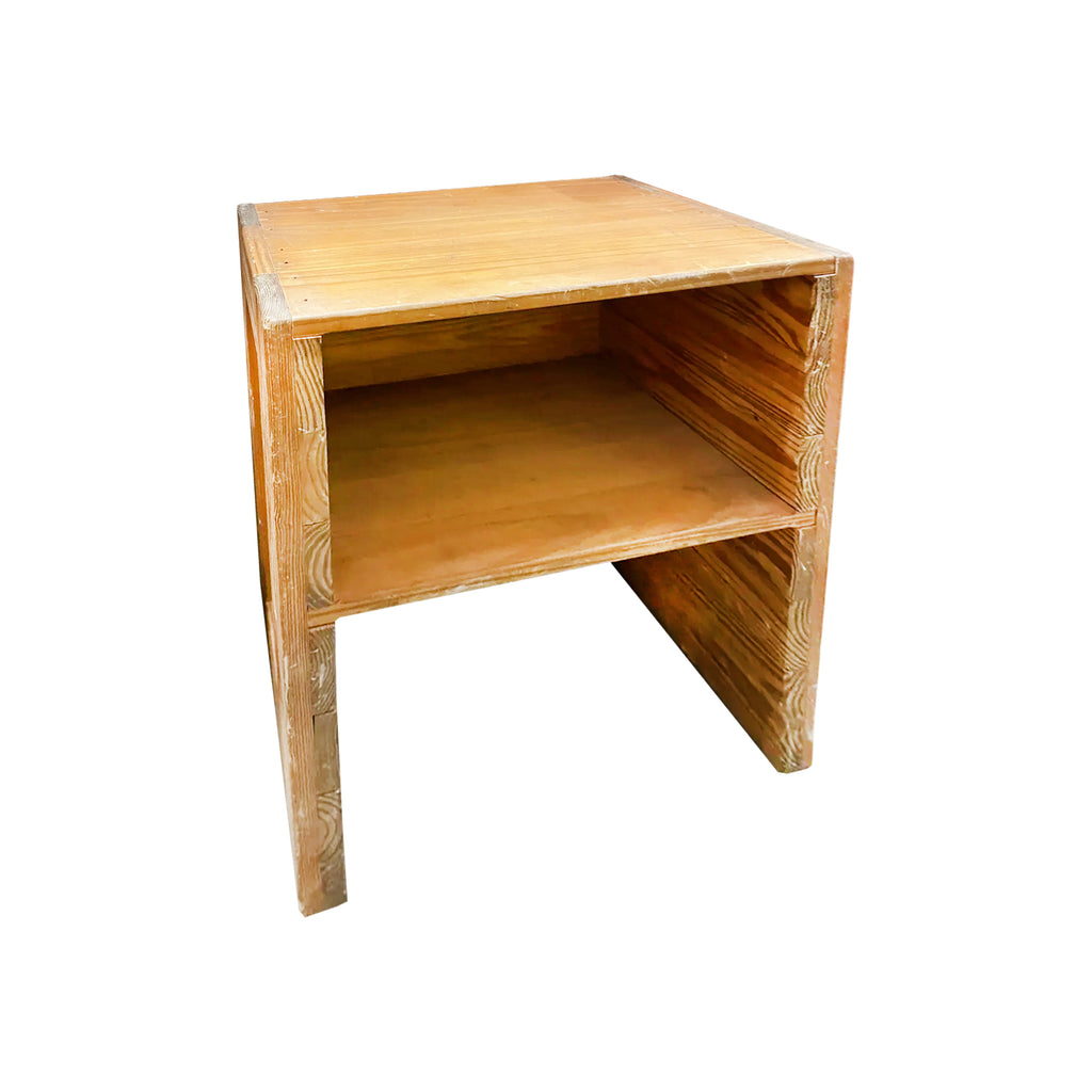 Square Wood Shelf Work Block