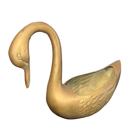 Gold Swan Dish