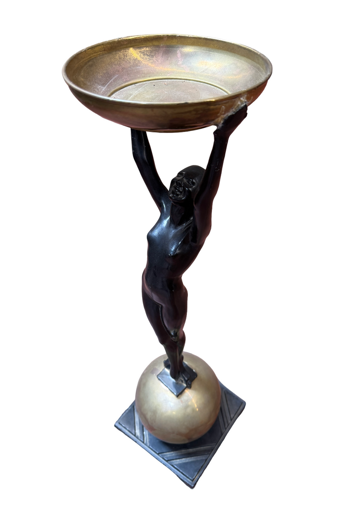 Gold and Black Table Sculpture