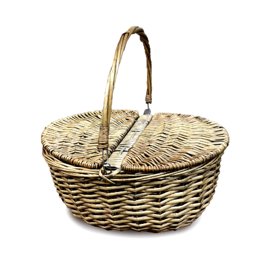 Oval Wicker Picnic Basket