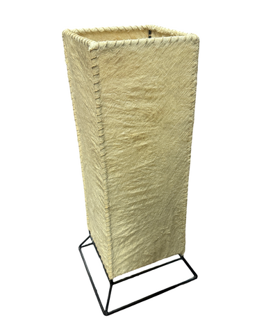 Tan Covered Table Lamp