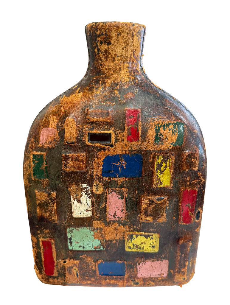 Multi Colored Rustic Bottle