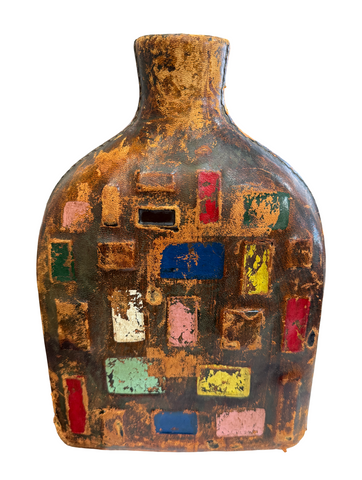 Multi Colored Rustic Bottle