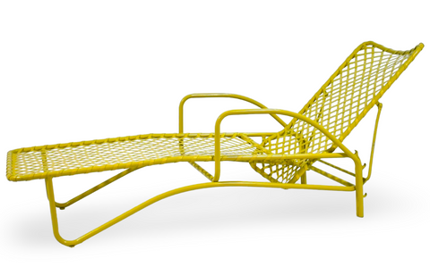Yellow Outdoor Chaise Lounger
