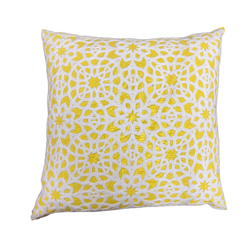 Yellow Design Pillow