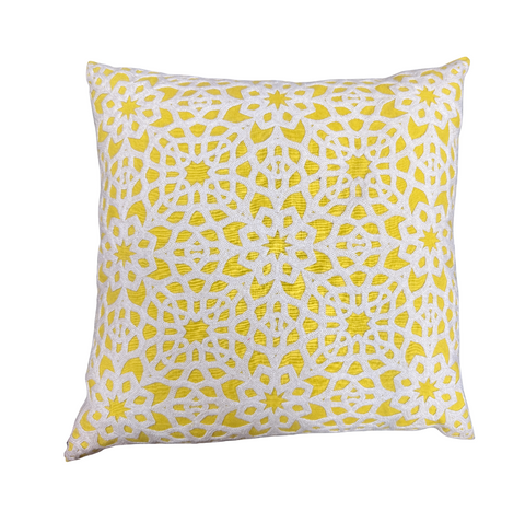 Yellow Design Pillow