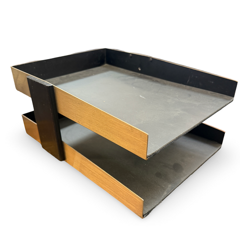 Gold & Black Double Paper Tray