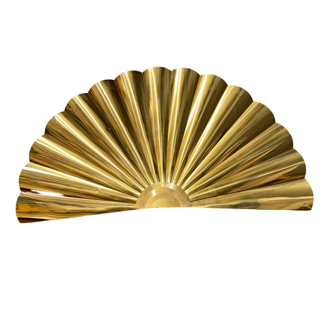 Gold Fan Wall Art