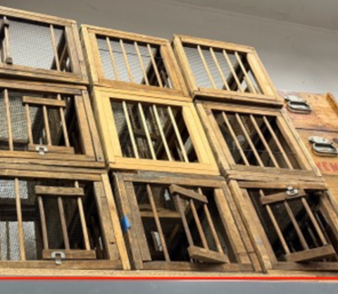 Wood Caged Crates