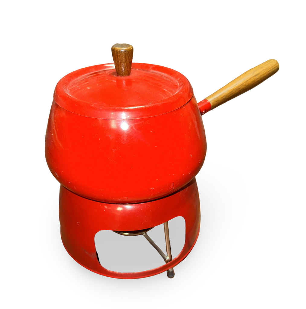 Bright Red Kettle With Stand
