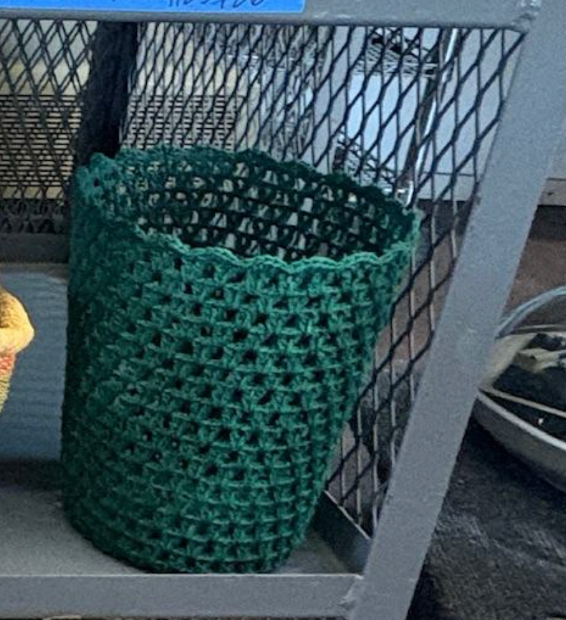 Blue Small Wicker Basket