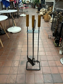 Wood Handle Fireplace Tools Sets