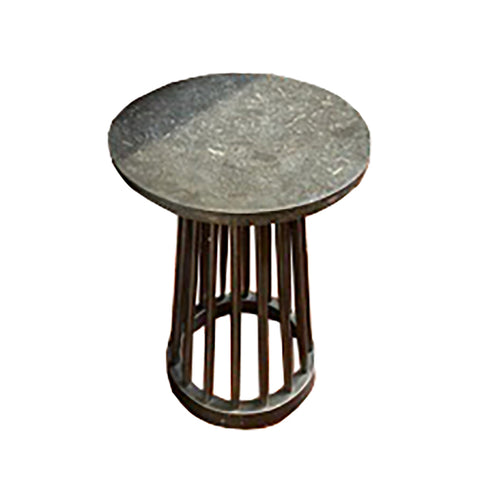Black Marble Top Side Table