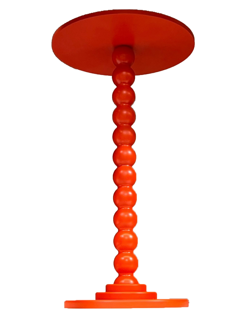 Tall Orange Ball Side Table