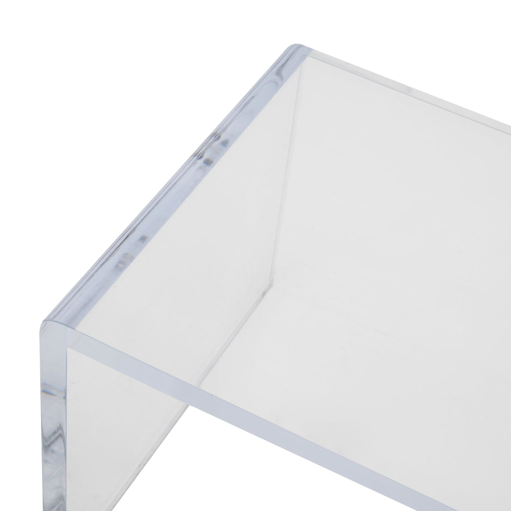 Clear Acrylic Modern Chaise Lounge