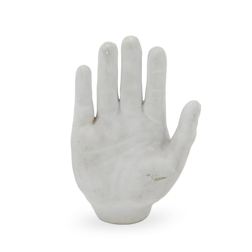 Off-White Plaster Hand Sculpture