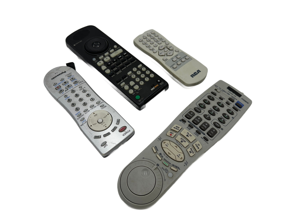 Assorted Vintage Retro Remote Controls (Set of 4)