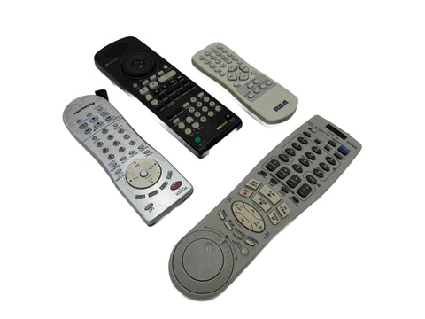 Assorted Vintage Retro Remote Controls (Set of 4)