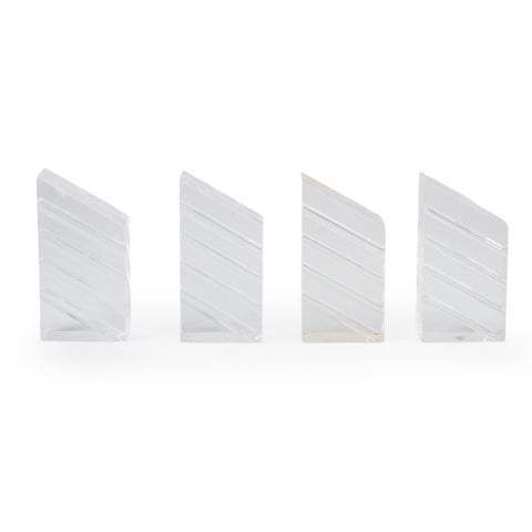 Clear Acrylic Slanted Rectangular Blocks