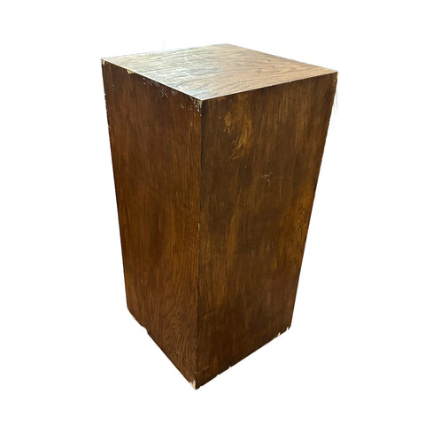 Wood Veneer Rectangular Pedestal