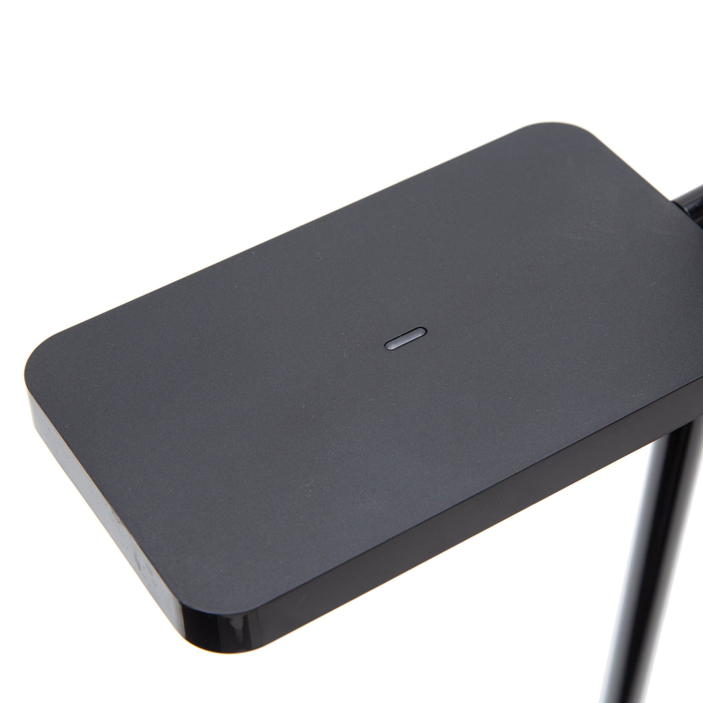 Matte Black Metal LED Panel Floor Lamp