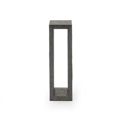 Dark Gray Slate Open Column Pedestal - Single