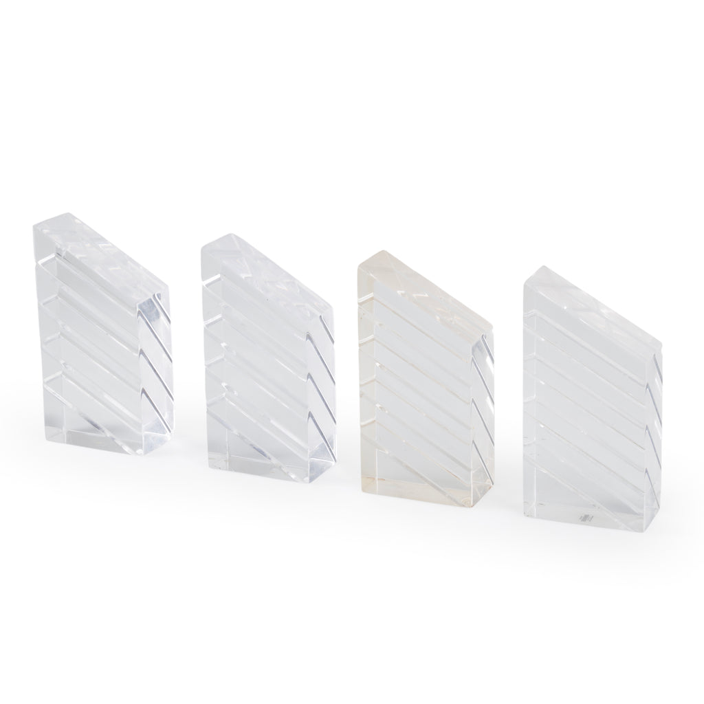Clear Acrylic Slanted Rectangular Blocks
