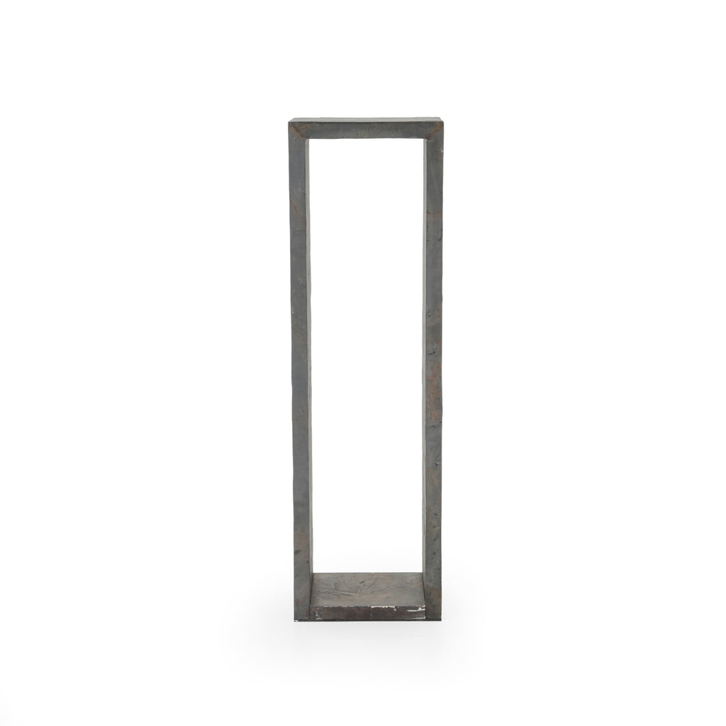 Dark Gray Slate Open Column Pedestal - Single