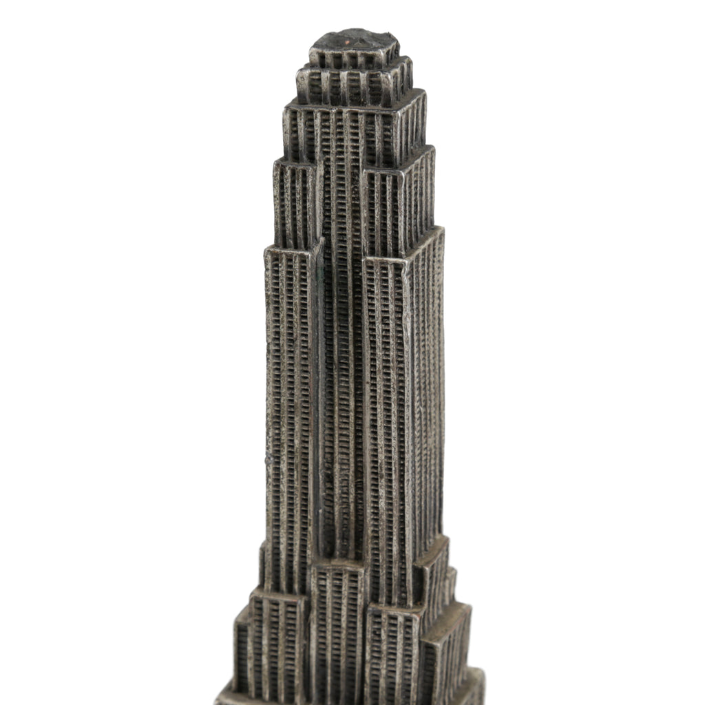Silver-Toned Metal Empire State Building Figurine