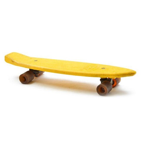 Yellow Free Former Vintage Skateboard